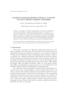 bayesian nonparametric survival analysis via lévy driven markov