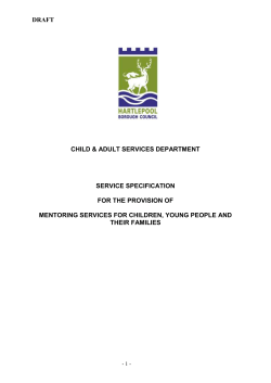 Mentoring - Hartlepool Borough Council