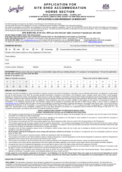 application for site shed accommodation horse section