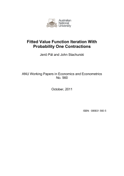 Fitted Value Function Iteration With Probability One Contractions