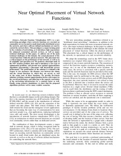 Near Optimal Placement of Virtual Network Functions