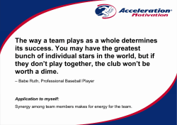 The way a team plays as a whole determines its
