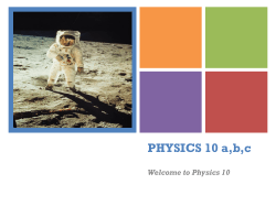 PHYSICS 10 a,b,c