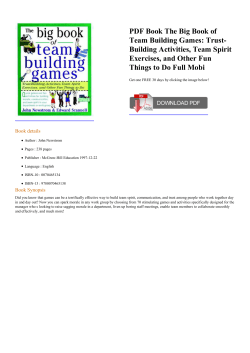 PDF Book The Big Book of Team Building Games