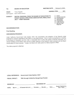 PUSD Sunshine Proposal 2016 - Poway School Employees