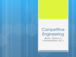 Competitive Engineering