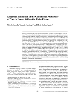 Empirical Estimation of the Conditional Probability of Natech Events