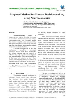 Proposed Method for Human Decision making using Neuroeconomics