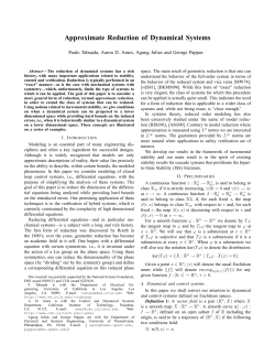 Approximate Reduction of Dynamical Systems