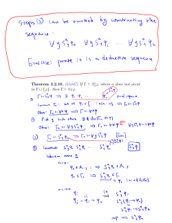 Theorem 3.2.10. (GenC) If &Gamma; ⊣ S ϕ where a does not occur in &Gamma; &cup; {ϕ