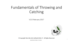 Fundamentals of Throwing and Catching