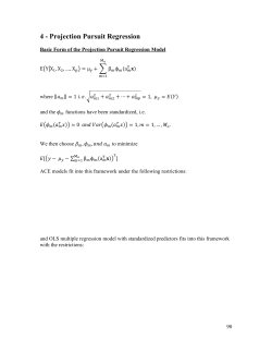 Projection Pursuit Regression