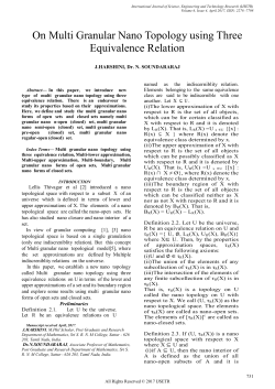 On Multi Granular Nano Topology using Three Equivalence Relation