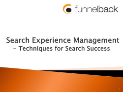 Techniques for Search Success