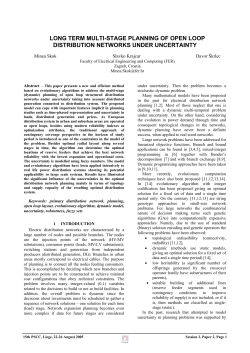 long term multi-stage planning of open loop distribution