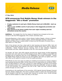 “Win a Kiosk” promotion