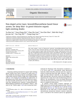 Non-doped active layer, benzo[k]fluoranthene