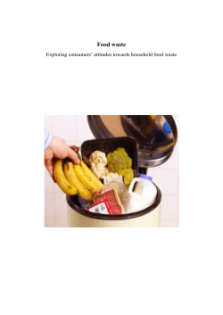 Food waste attitudes