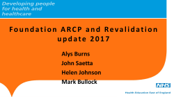 Foundation ARCP