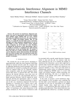 Opportunistic Interference Alignment in MIMO