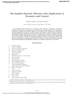 The Implicit Function Theorem with Applications in Dynamics and