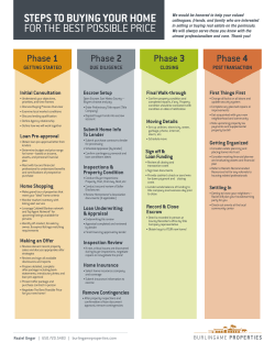 STEPS TO BUYING YOUR HOME FOR THE BEST POSSIBLE PRICE