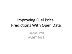 Improving fuel price predictions with open data