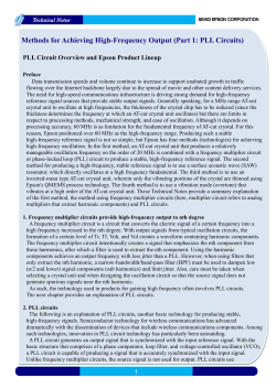 Methods for Achieving High-Frequency Output (Part 1: PLL Circuits)