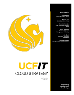 ClouD StrategY - UCF IT - University of Central Florida