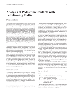 Analysis of Pedestrian Conflicts with Left-Turning Traffic