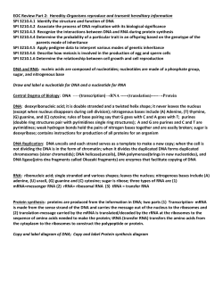 EOC Review Part 2: Heredity-Organisms reproduce and transmit