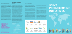 JPIs achievements brochure of all 10 Joint