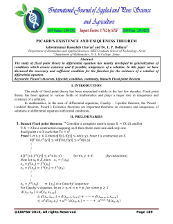 picard`s existence and uniqueness theorem