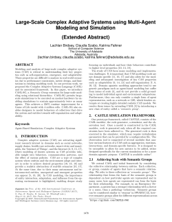 Large-Scale Complex Adaptive Systems using Multi