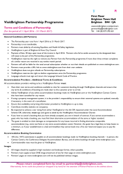 Terms and Conditions of Partnership