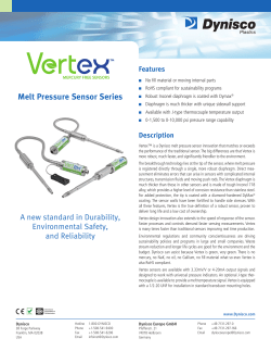 Melt Pressure Sensor Series