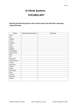 8.4 Body Systems