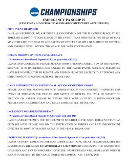 NCAA Emergency PA Script Template - Outdoor
