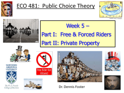 Forced Riders and Private Property