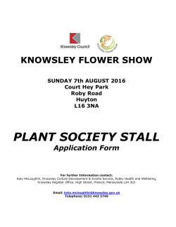 KNOWSLEY FLOWER SHOW &ndash; SUNDAY 4TH AUGUST 2002