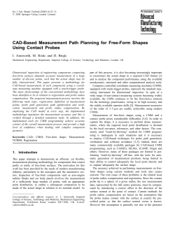 CAD-Based Measurement Path Planning for Free