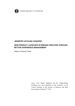 jennifer catalina vaquero new product launches in demand creation