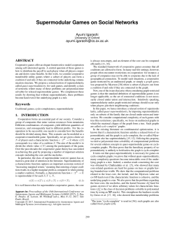 Supermodular Games on Social Networks