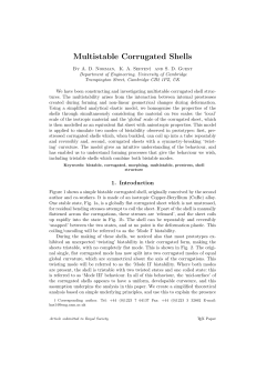 Multistable Corrugated Shells