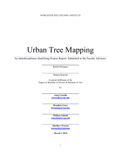 Urban Tree Mapping - Worcester Polytechnic Institute