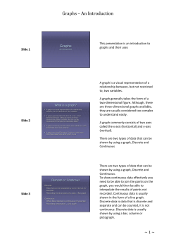 2. Introduction to graphs