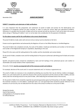 announcement - Cyprus Bar Association