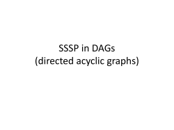 SSSP in DAG (directed acyclic graphs)
