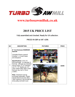 2015 uk price list - Turbo-Saw