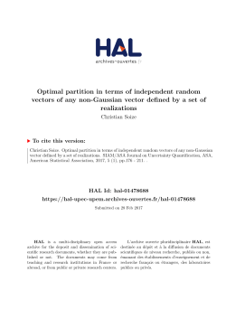 Optimal partition in terms of independent random vectors of any non